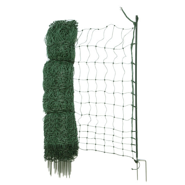 25m Poultry Net With Double Spike Posts