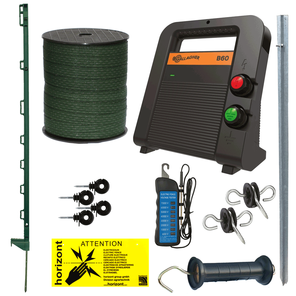 Green 12v Horse Kit With Gallagher B60