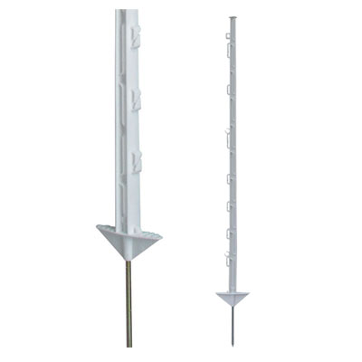 White 3ft Posts With Double Footplate